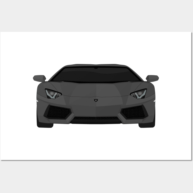 AVENTADOR DARK-GREY Wall Art by VENZ0LIC